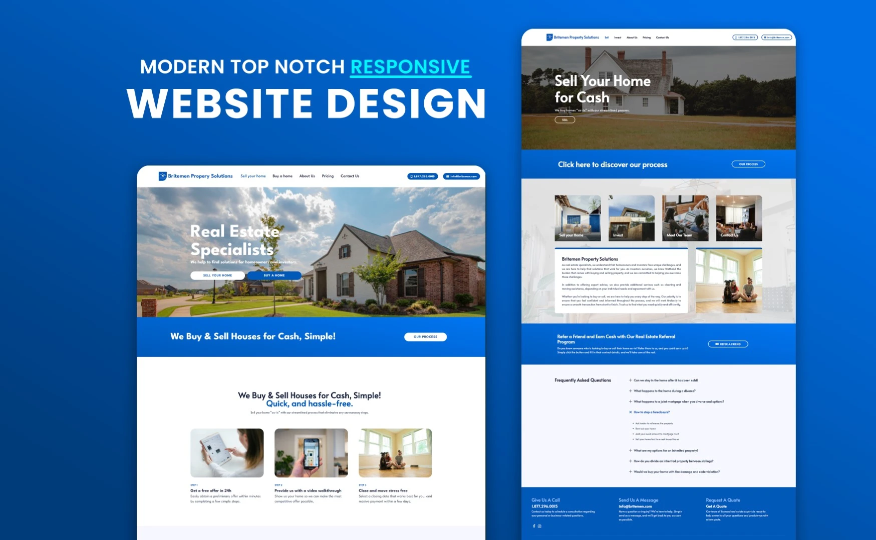 Top Notch Modern Webdesign - Hire a freelancer on Fiverr