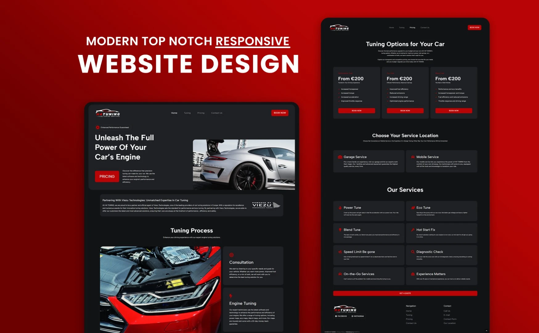 Top Notch Modern Webdesign - Hire a freelancer on Fiverr